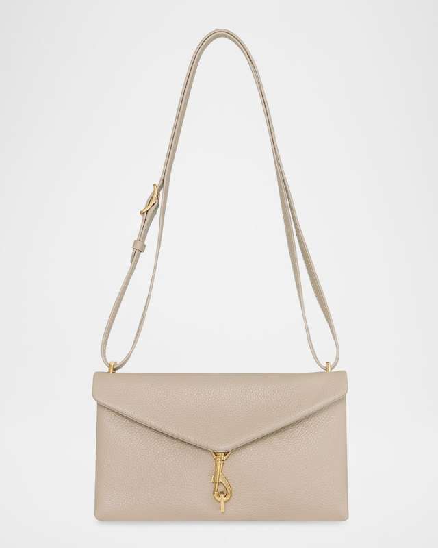 Megan East-West Leather Crossbody Bag